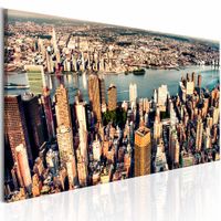 Schilderij - Panorama van New York , multi kleur - thumbnail