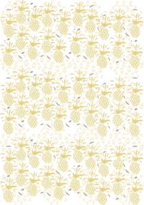 Behang Pineapple Rol Yellow