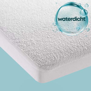 Waterdichte Matrasbeschermer Topper Hoeslaken Badstof-Lits-jumeaux (180x220 cm)