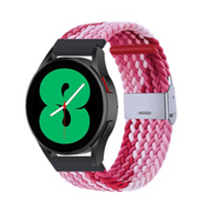 Braided nylon bandje - Roze gemêleerd - Samsung Galaxy Watch - 46mm / Samsung Gear S3