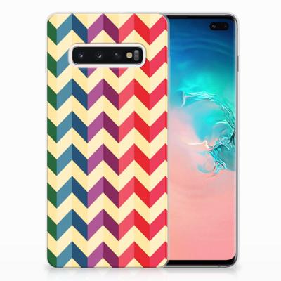 Samsung Galaxy S10 Plus | TPU bumper | Zigzag Multi Color Samsung Galaxy S10 Plus | TPU bumper | Zigzag Multi Color