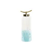 Vaas DKD Home Decor Blauw Gouden Metaal Kristal Mediterrane 19 x 15 x 41 cm