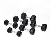 PTessentials PRO Hexa Dumbbellset 2,5 t/m 30 kg met opbergrek - thumbnail