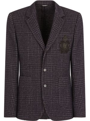 Dolce & Gabbana blazer à carreaux - Noir