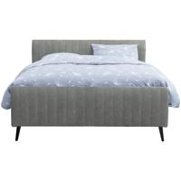 Leen Bakker - Bed Lieke - Grijs/groen - 180x200 Cm - Stof - Grijs#Groen
