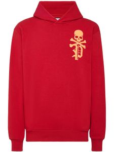 Philipp Plein Gothic Plein logo-print hoodie - Rouge