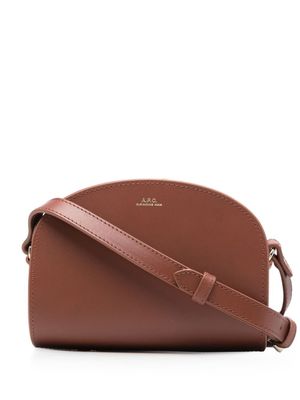 A.P.C. mini sac porté épaule Demi Lune - Marron
