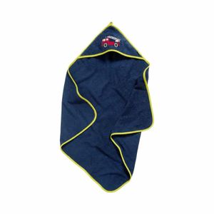 Playshoes badcape brandweerauto marine Maat