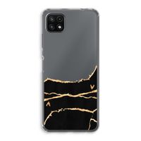 Gouden marmer: Samsung Galaxy A22 5G Transparant Hoesje