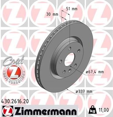 Remschijf Coat Z 430261620