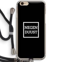 Negenduust black: iPhone 6 / 6S Transparant Hoesje met koord