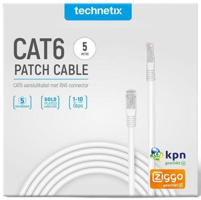 Technetix Patchkabel UTP CAT6 5m wit - 2077010