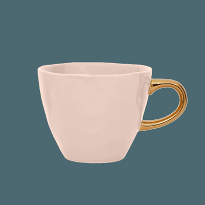 Good Morning kopje Koffie Ø8 cm - Oudroze (set van 4)