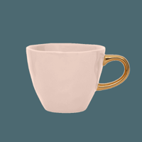 Good Morning kopje Koffie Ø8 cm - Oudroze (set van 4)