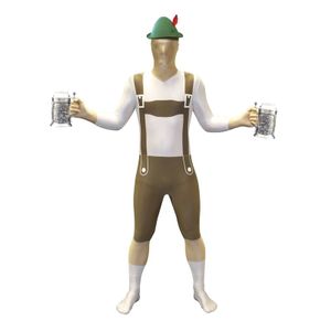 Lederhosen morphsuit volwassenen XL (175-180 cm)  -