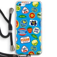 Fruitsticker: iPhone 5 / 5S / SE Transparant Hoesje met koord Fruitsticker: iPhone 5 / 5S / SE Transparant Hoesje met koord