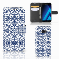 Samsung Galaxy A5 2017 Hoesje Flower Blue