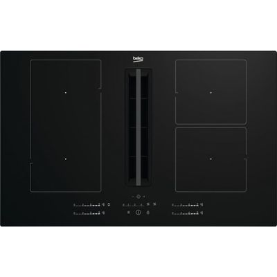 Beko HIXI84700UF Inductie kookplaat met afzuiging Zwart