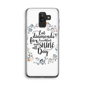 Diamonds: Samsung Galaxy J8 (2018) Transparant Hoesje