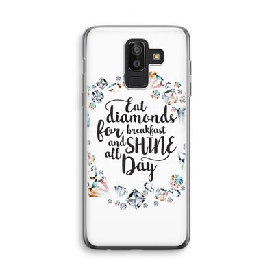 Diamonds: Samsung Galaxy J8 (2018) Transparant Hoesje