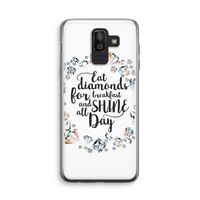 Diamonds: Samsung Galaxy J8 (2018) Transparant Hoesje