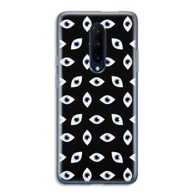 Eyes pattern: OnePlus 7 Pro Transparant Hoesje