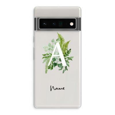 Green Brush: Google Pixel 6 Pro Transparant Hoesje