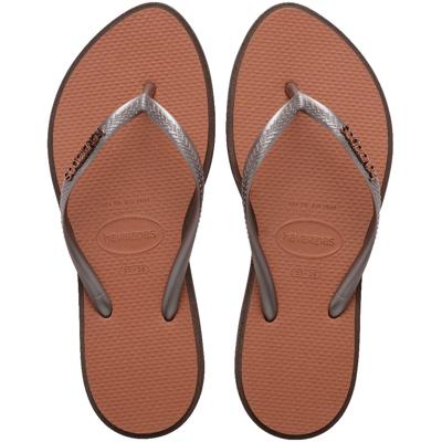 Havaianas Slim point dark brown Bruin maat 3738