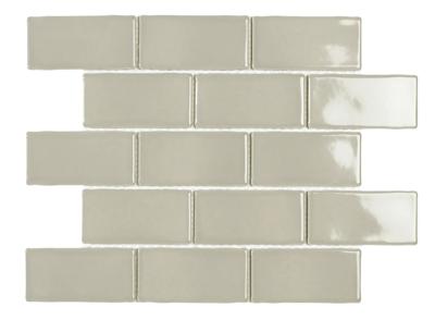 Mozaïek tegels York Bone Glans 26,5x30,9 - Rechthoek Wandtegels Geglazuurde porseleinen steengoed