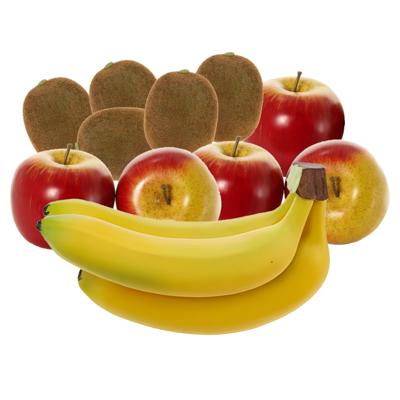 Bellatio Design Kunstfruit - fruitschaal decoratie set - bananen - appels - kiwi's - fruit Bellatio Design Kunstfruit - fruitschaal decoratie set - bananen - appels - kiwi's - fruit