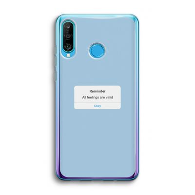 Reminder: Huawei P30 Lite Transparant Hoesje