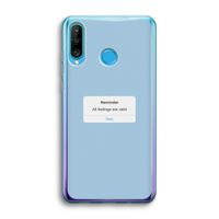 Reminder: Huawei P30 Lite Transparant Hoesje