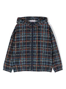 There Was One Kids imperméable à motif tartan - Bleu