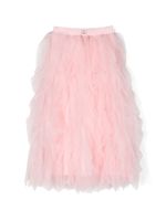 TWINSET Kids tutu long à plaque logo - Rose