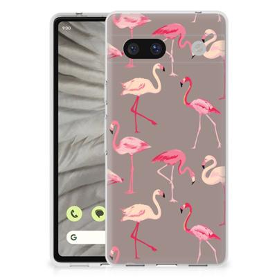 Google Pixel 7A | TPU Hoesje | Flamingo