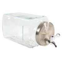 Drankdispenser/limonadedispenser - 3L - glas - 26 x 15 cm