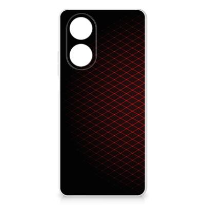 OPPO A58 4G | TPU bumper | Geruit Rood