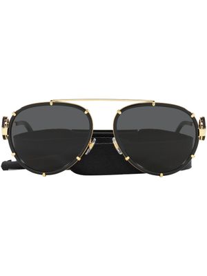 Versace Eyewear lunettes de soleil VE 2232 à monture aviateur - Noir