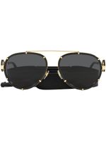 Versace Eyewear lunettes de soleil VE 2232 à monture aviateur - Noir