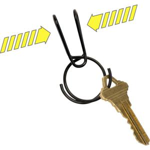 NITE Ize KSQR-01-R6 SqueezeRing Easy Load Key Clip Sleutelring Zwart 1 stuk(s)