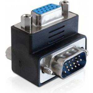 Delock 65247 Adapter VGA male naar female 270° schuin