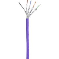 Renkforce RF-4724916 RJ45 Netwerkkabel, patchkabel CAT 6 S/FTP 0.50 m Violet Snagless, Vergulde steekcontacten, Vlambestendig 1 stuk(s) - thumbnail