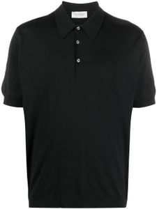 John Smedley polo à manches courtes - Noir