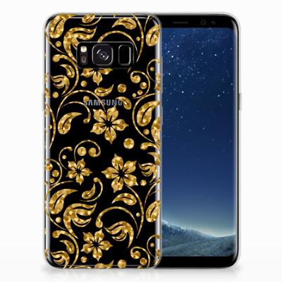 Samsung Galaxy S8 | TPU Case | Gouden Bloemen Samsung Galaxy S8 | TPU Case | Gouden Bloemen