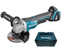 Makita dga508zj 18v haakse slijper 125mm, mbox, met veiligheidsschakelaar | zonder accu's en lader - dga508zj