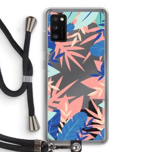 Tropisch: Samsung Galaxy A41 Transparant Hoesje met koord