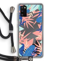 Tropisch: Samsung Galaxy A41 Transparant Hoesje met koord