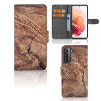 Samsung Galaxy S21 Book Style Case Tree Trunk - thumbnail