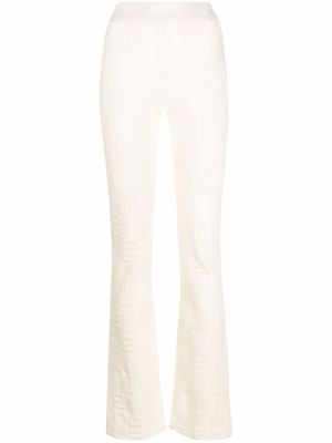 AMBUSH legging évasé à motif monogrammé - Tons neutres