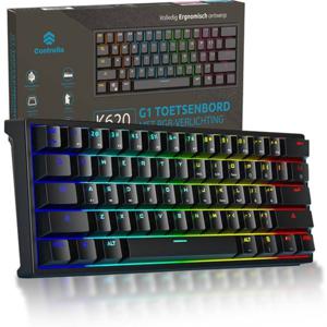 Gaming keyboard 60 % - Mechanisch gaming toetsenbord 60 procent - Toetsenbord gaming - QWERTY